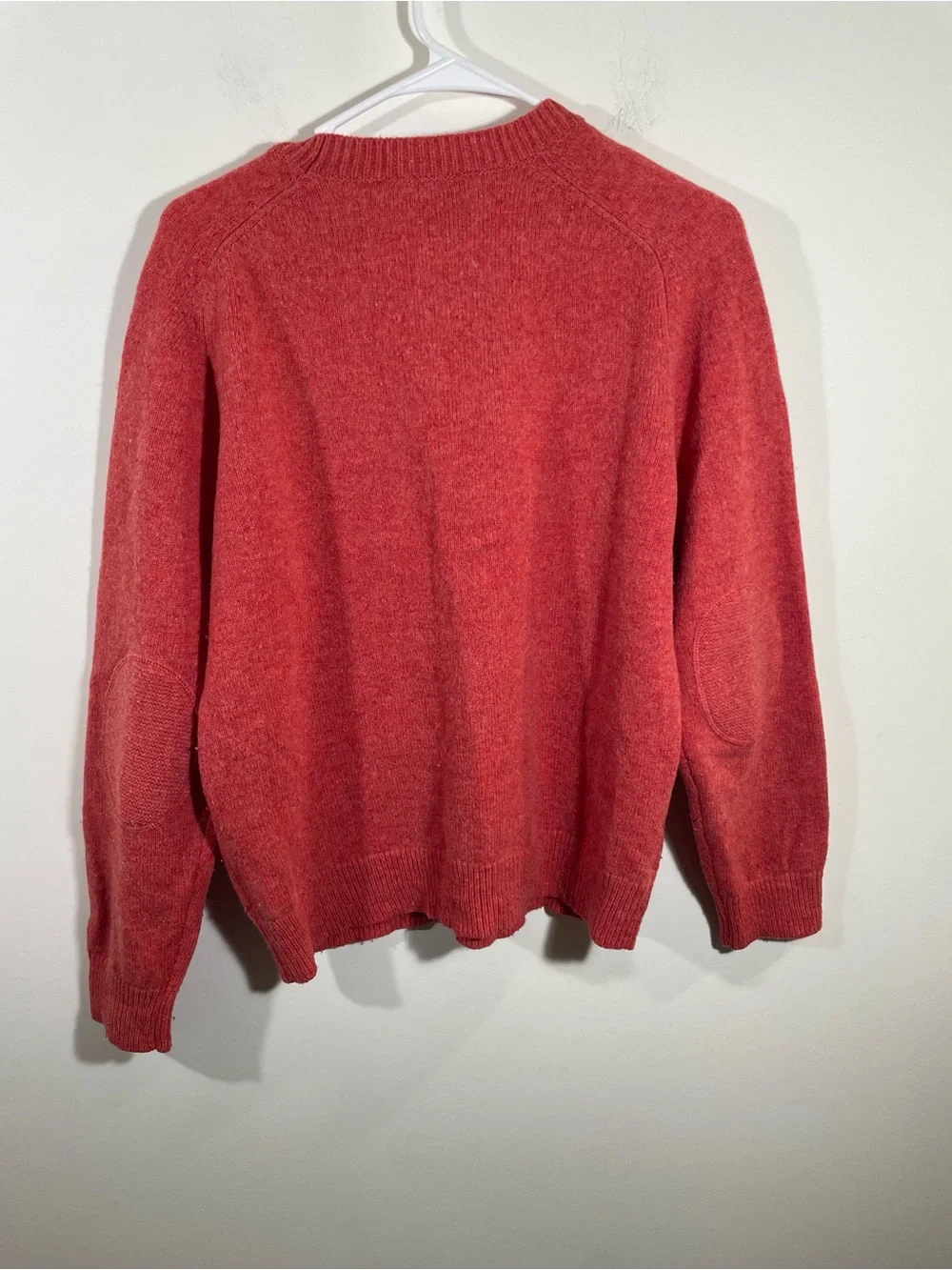 Pendleton wool crew neck sweater elbow patches L